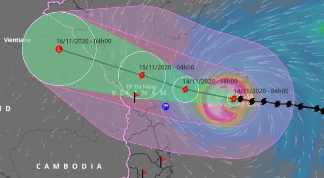 Typhoon Vamco strengthens, hits central coast early Nov. 15